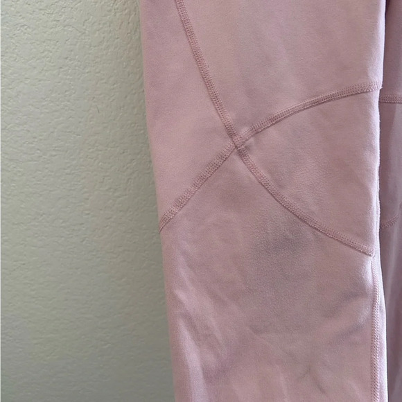 Free People Movement High Rise Bar Leggings Front Tie in Rose Pink Size Small - Picture 7 of 9